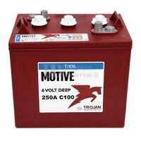 Bater�a TROJAN T-105 | 6 Voltios 225A borne tipo coche AP